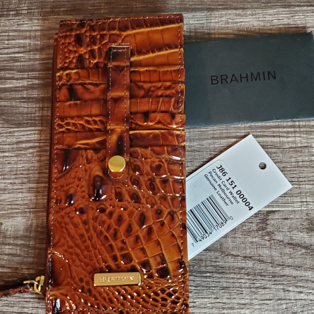 Brahmin Credit card wallet/Pecan